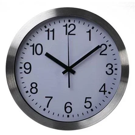 Wall clock made of aluminum - ø 30 cm