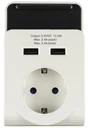 REV socket with 2-way USB charger and charging cradle