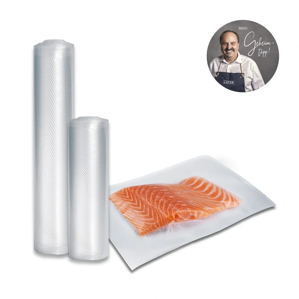 Professional foil bags and rolls, 3-piece