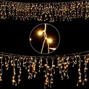 Icicle lighting 15m with 400LEDs - Warm White
