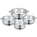 Herenthal 8-piece cookware set with lid - Silver