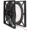 speaker cable - white - 2 x 1.5 mm² - 100 m