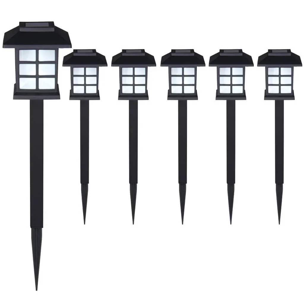 6 x LED outdoor solar lights