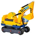 Children's excavator seat excavator for toddlers ride-on children's excavator seat with built-in storage compartment balance bike with protective helmet dre