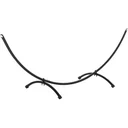 Hammock stand made of black metal