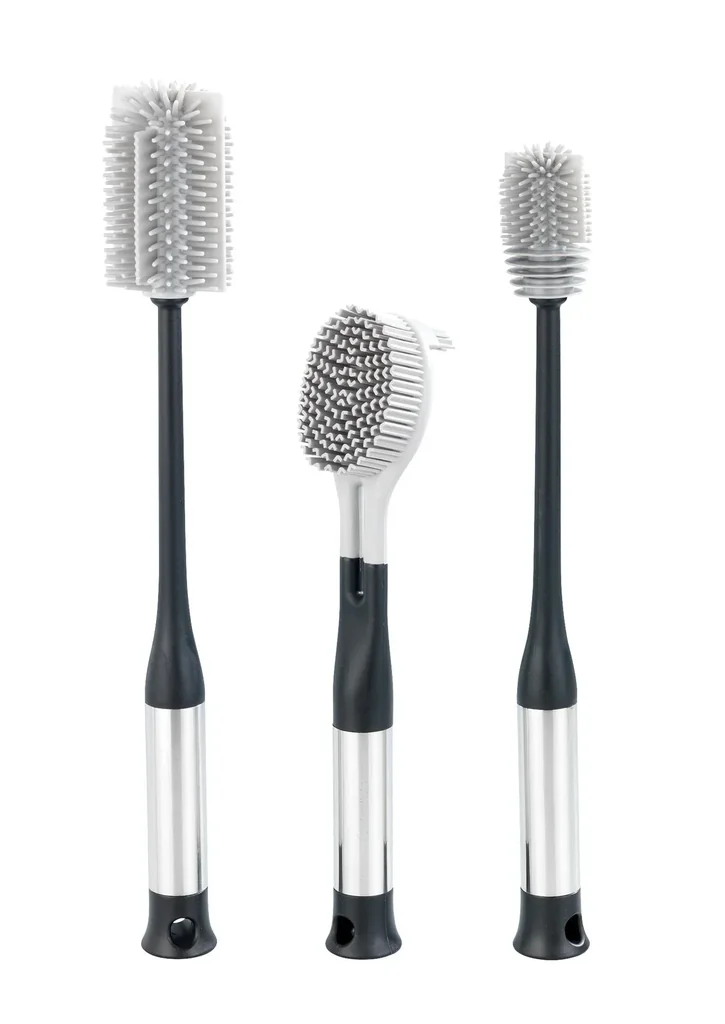 High-tech dish brush set, 3 pieces