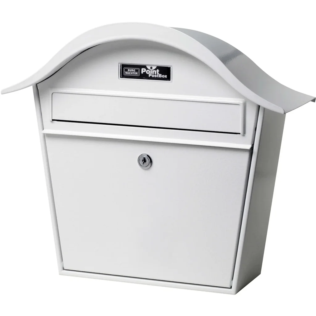 Holiday White Mailbox