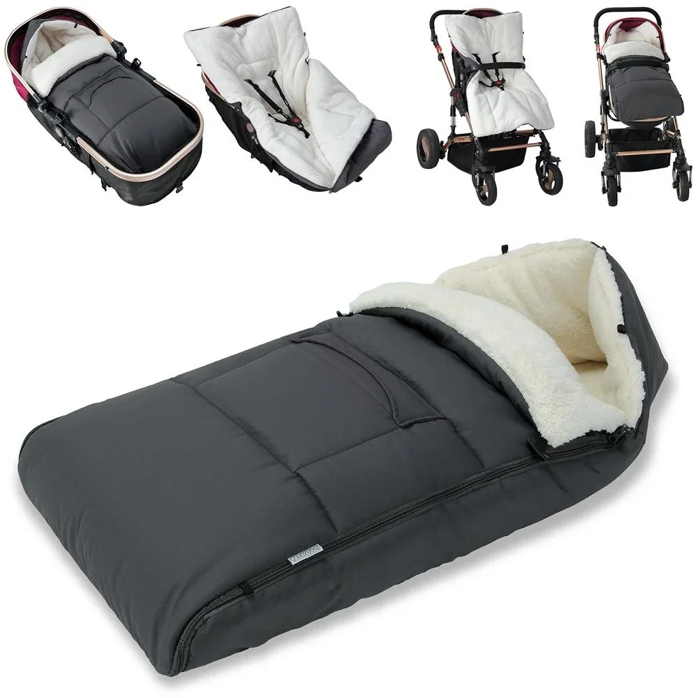 Baby footmuff anthracite 93x56cm g