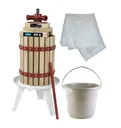 Fruit press OP 6 in a set with pressing cloth and bucket