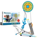 Discovery Kids Bullseye Archery Set with LED Light for Aiming - Includes 4 Arrows and 1 Bow - Quiver with Strap