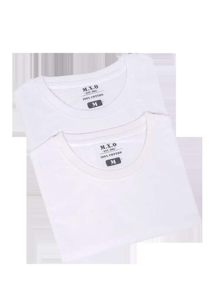 T-shirts in a double pack, color white, size S