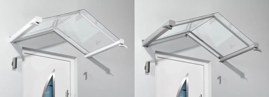 Canopy connecting set, stainless steel look