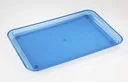Serving tray, blue/transparent