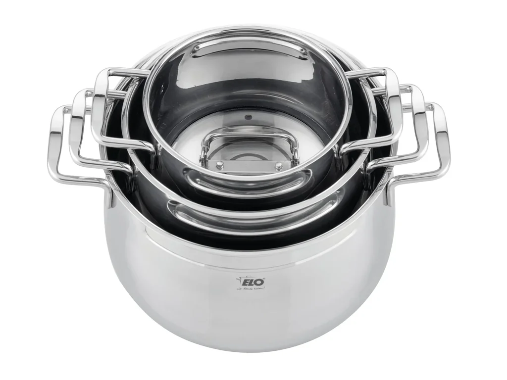 "Mystery" 6-piece stainless steel cookware set