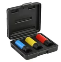 Impact wrench socket set 1/2 3-piece