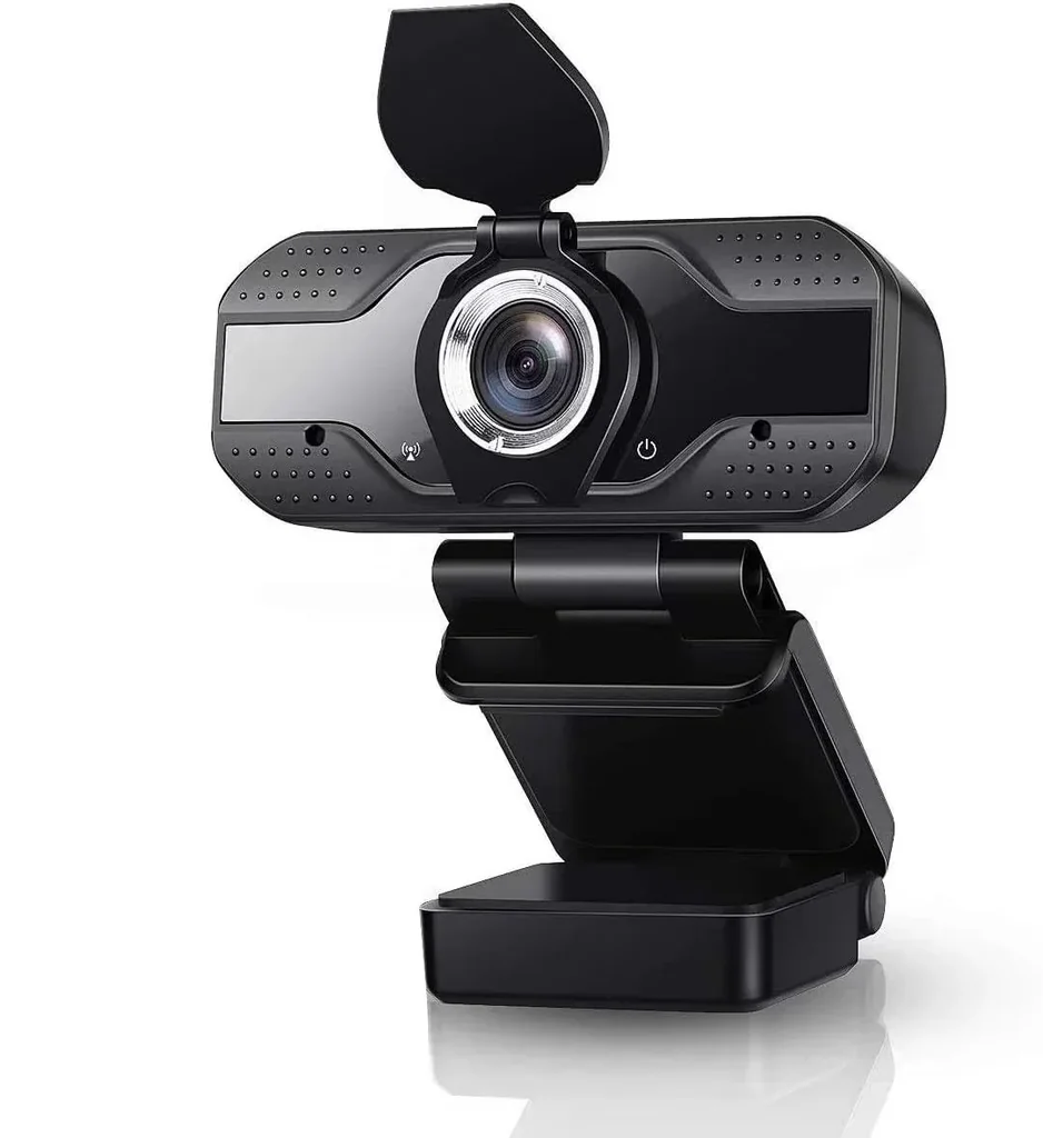 Webcam with 2 megapixel sensor, built-in microphone and monitor clip