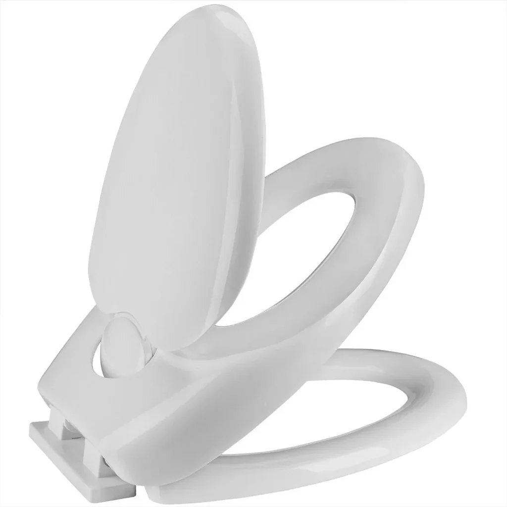 Toilet seat "Family" with double soft-close mechanism - white