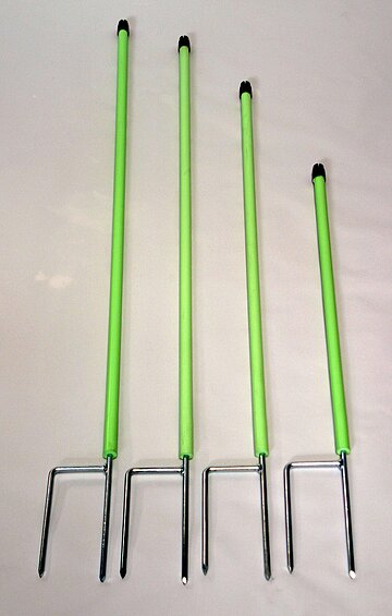 Replacement post for 106 cm high Euro nets, 10 pieces