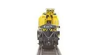 Railway slewing crane EDK 750 of the German Federal Railway with real operating functions digitally controlled