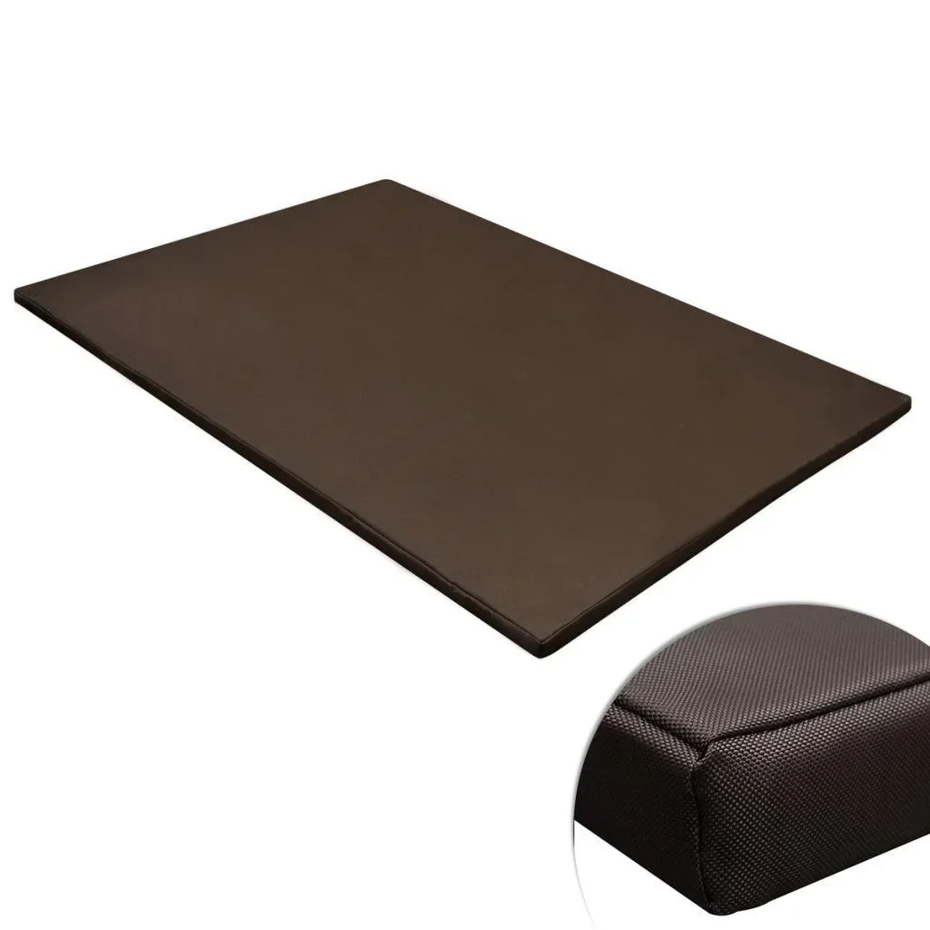 Dog mat flat rectangular size XL brown
