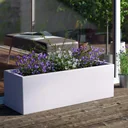Planter polyrattan look anthracite 60x25x46cm