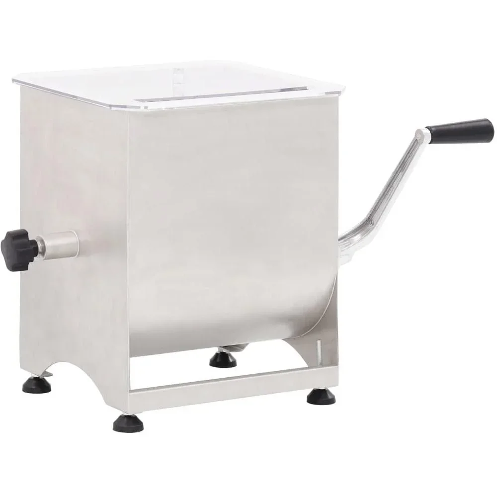 Meat grinder with bowl 44 L stainless steel silver-colored
