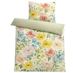 Bloemen beddengoed afbeelding
