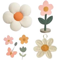 Bloemen kinderkamer afbeelding