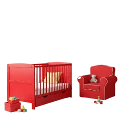 Kinderkamer rood afbeelding