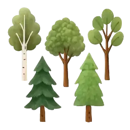 Bomen muurstickers afbeelding