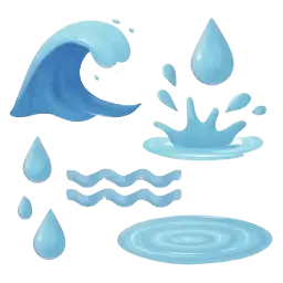 Water Muurstickers afbeelding