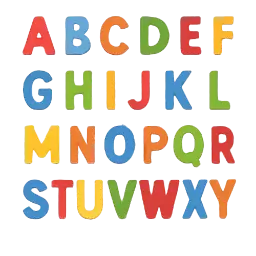 Letterstickers afbeelding