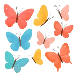 Muurstickers Vlinders afbeelding