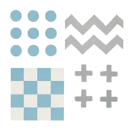 Patroon Wandstickers afbeelding