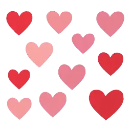 Harten Muurstickers afbeelding