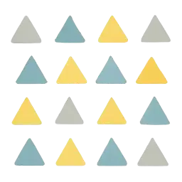 Driehoekige wandstickers afbeelding