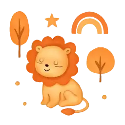 Muurstickers oranje afbeelding