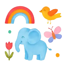 kleurrijke wandstickers afbeelding
