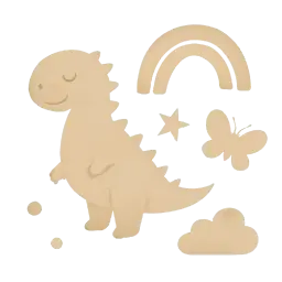 effenkleurige muurstickers afbeelding