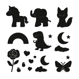 antraciet - zwarte stickers afbeelding