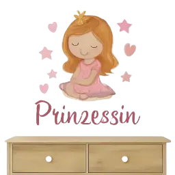 Wandsticker Mädchen afbeelding