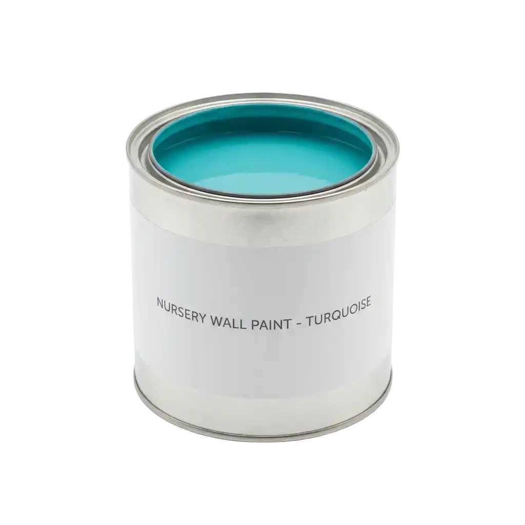 Wanddecoratie in turquoise afbeelding