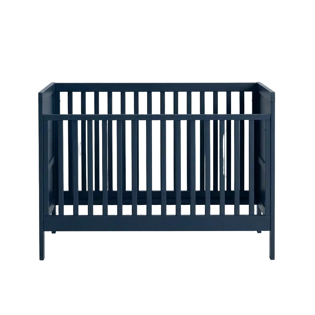 Donkerblauwe babymeubels afbeelding