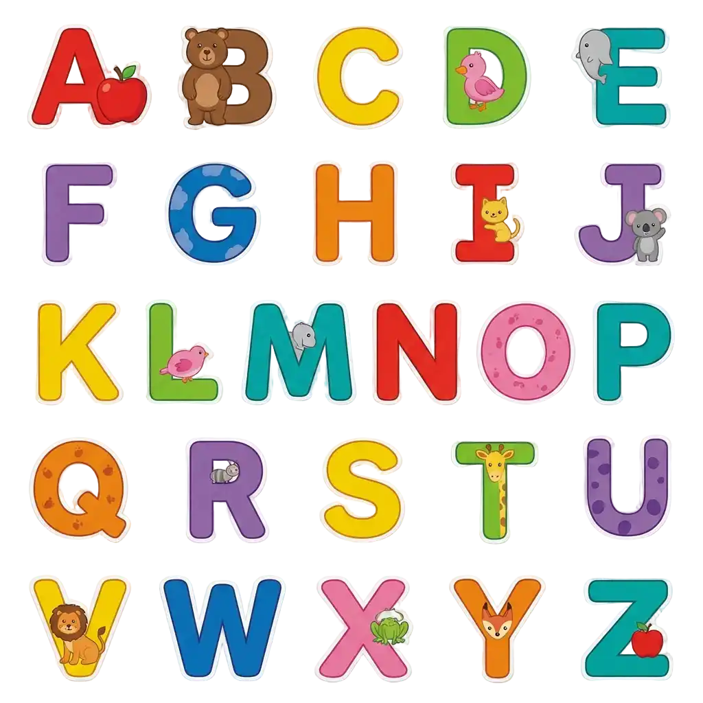 Letterstickers afbeelding