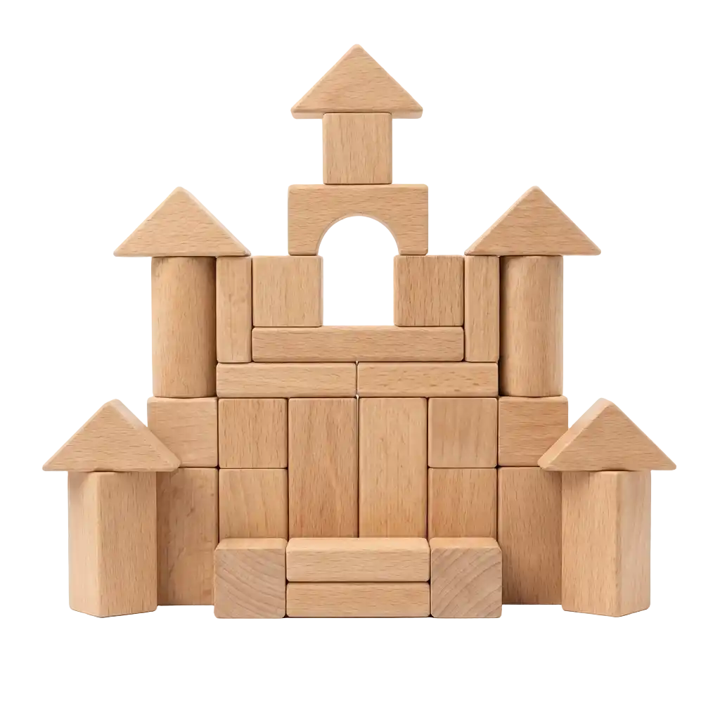 Houten kinderspeelgoed afbeelding