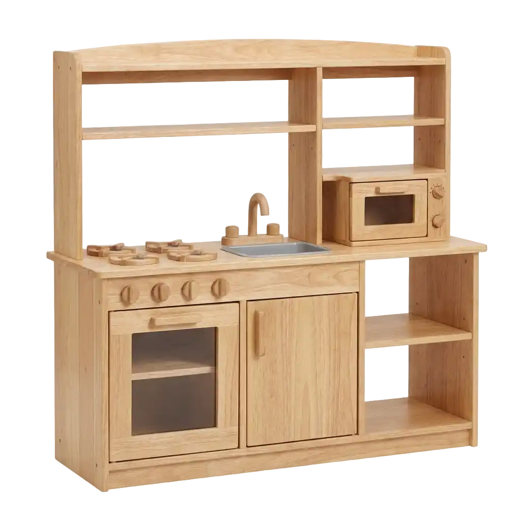 Houten speelgoed keuken afbeelding