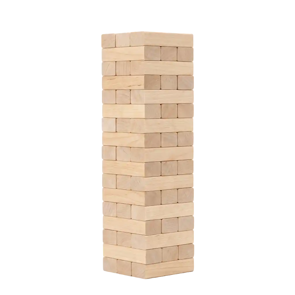Houten behendigheidsspel afbeelding
