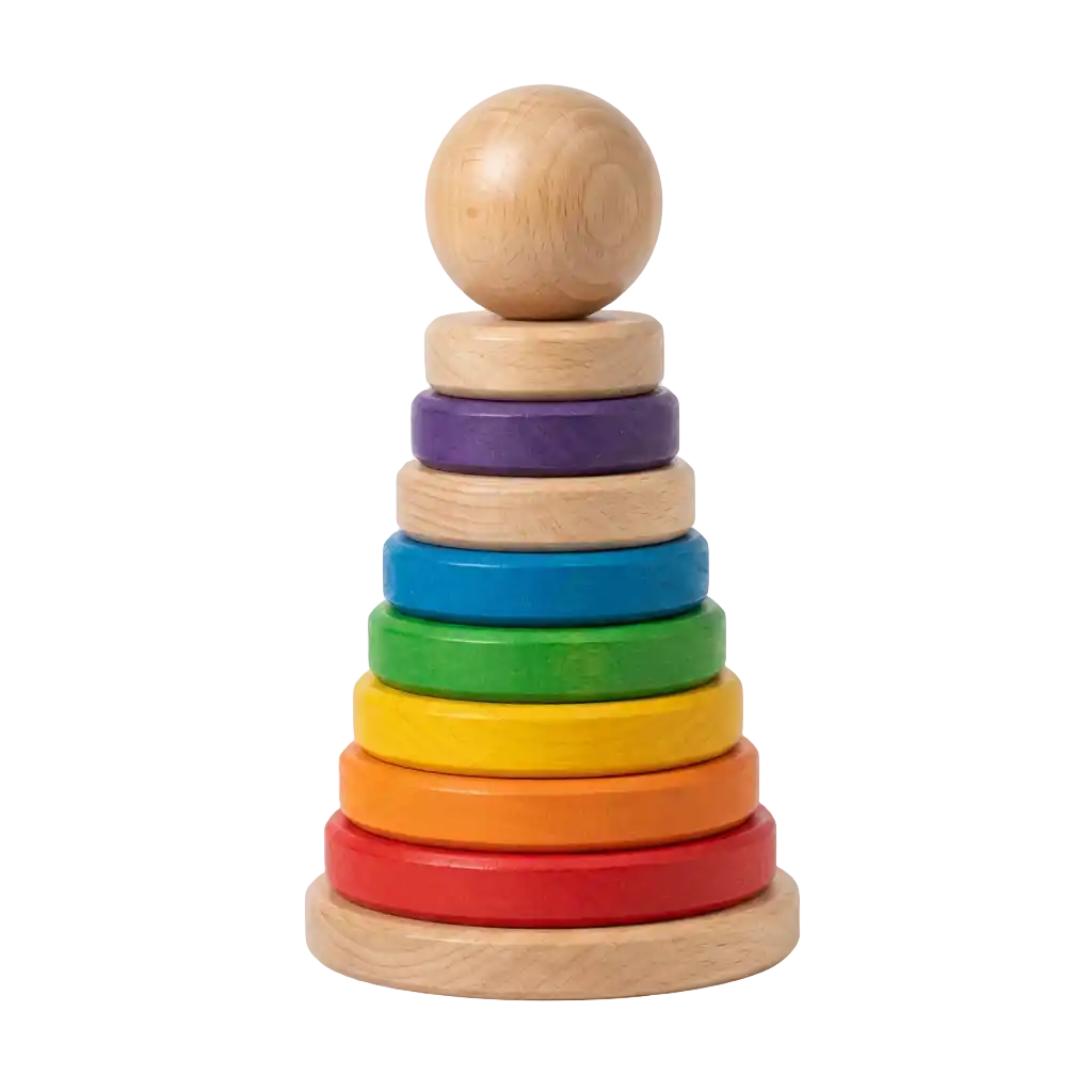 Houten Stapeltoren afbeelding