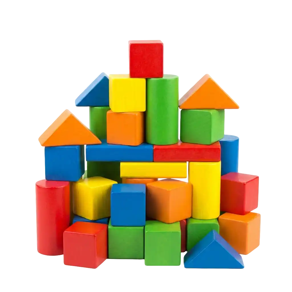 Houten blokken afbeelding