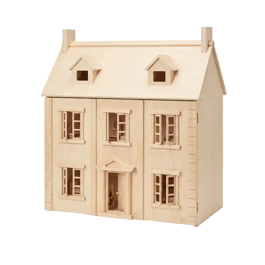 Houten Poppenhuis afbeelding